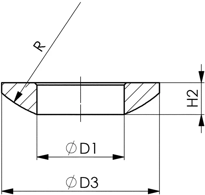 Arandela esférica AMF DIN 6319C para tornillos M16 ( 4000833460 )