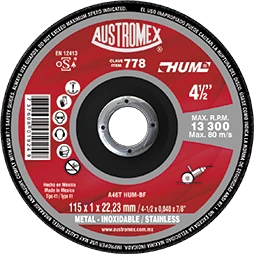 Disco Corte Metal Delgado 4 1/2 Hum 778 AUSTROMEX