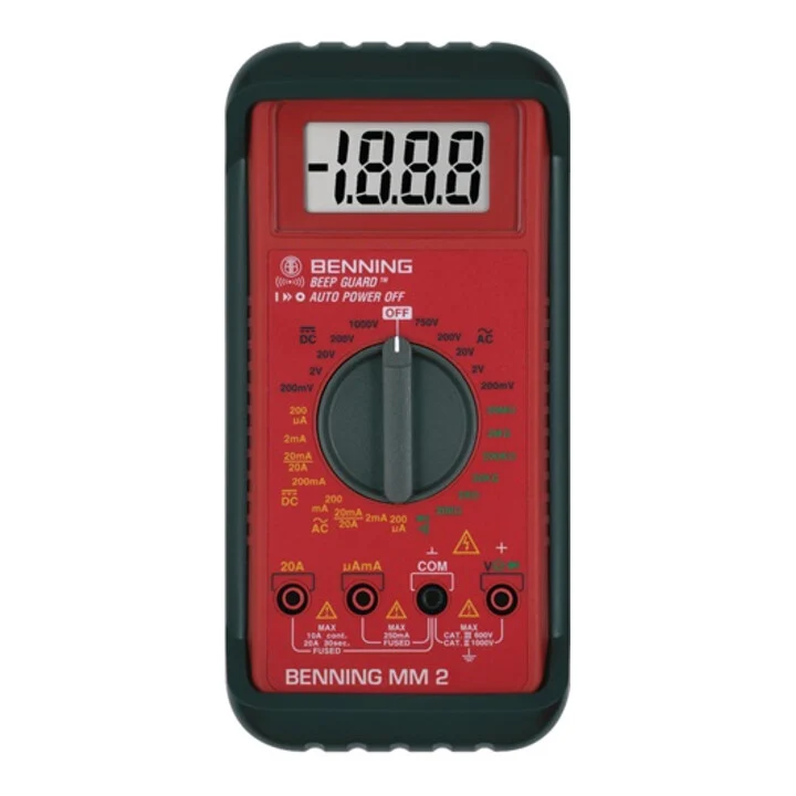 Multímetro BENNING MM 2 0,1 mV-750 V CA, 0,1 mV-1000 V CC ( 4000828865 )