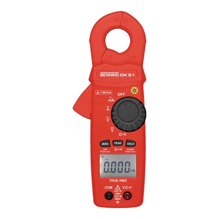 Pinza amperimétrica de corriente de fuga BENNING CM 9-1 Rango de medida 0,010 mA - 60 AC ( 4000828949 )