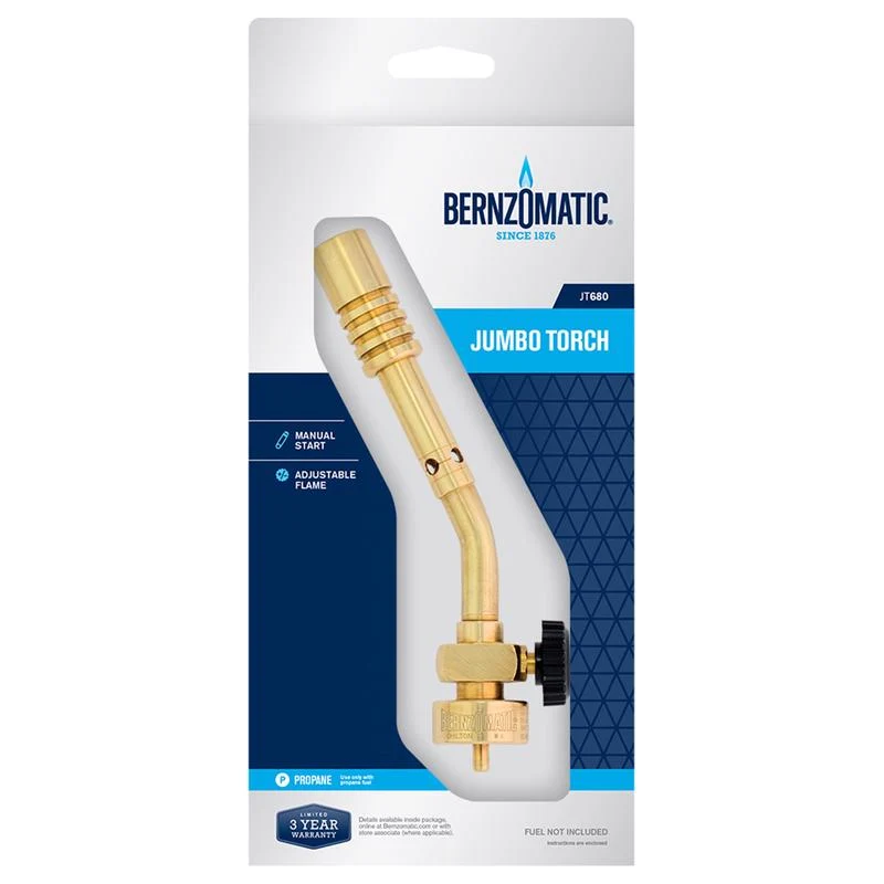 Cabezal de antorcha Bernzomatic Jumbo (1 unidad) de propano - Oferta de la semana