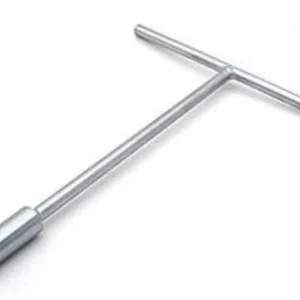 Llave vaso plana en T BIHR 10mm cromo satinado