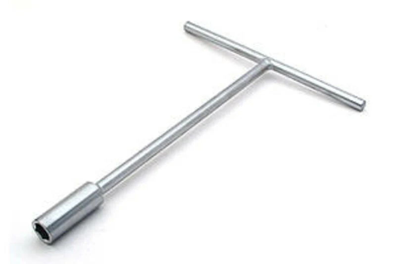 Llave vaso plana en T BIHR 10mm cromo satinado