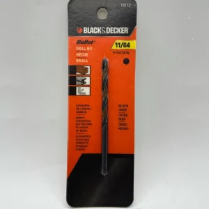 11/64” DRILL BIT - BLACK & DECKER (19112) BLACK AND DECKER