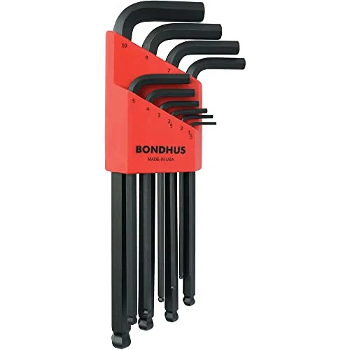 Bondhus 10990 - Juego de 10 llaves en L puntabola Bondhus ProGuard (1.5-10 mm.)