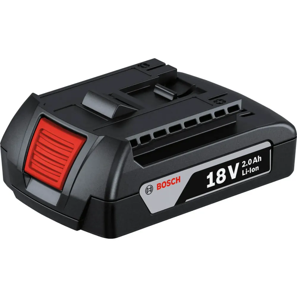 Baterí Bosch 18V de iones de litio 2.0 Ah compacta y eficiente