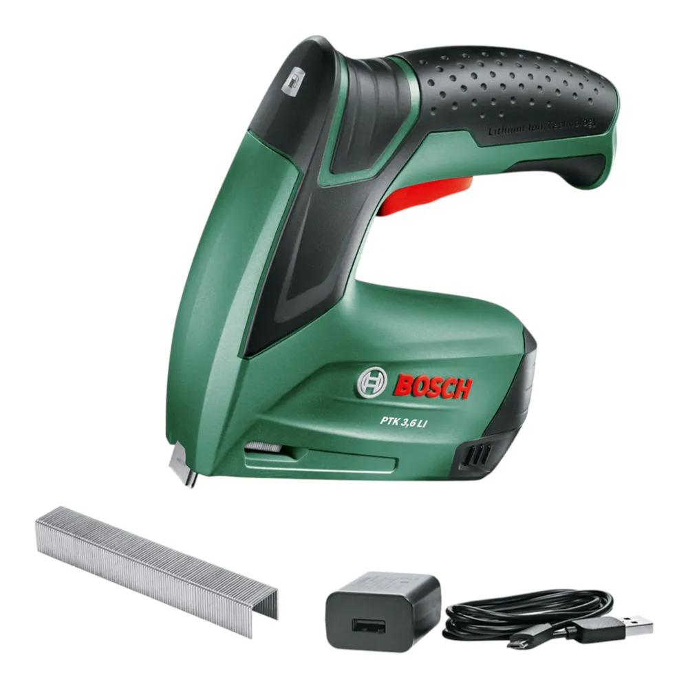 Grapadora baterí Bosch PTK 3,6 V Li 3,6 V 4-10 mm + cargador (0603968200) Bosch Grün