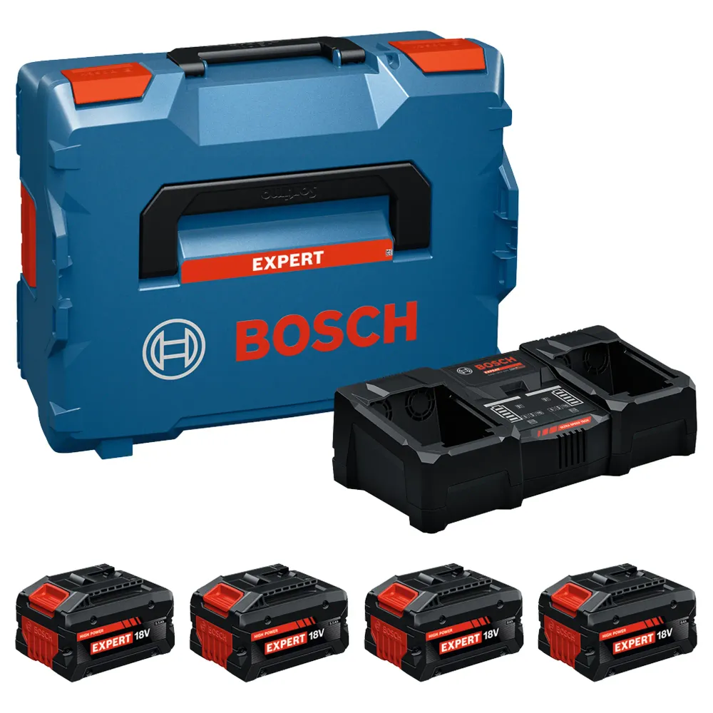 Juego de iniciación Bosch Baterí profesional EXBA18V de 18 V y 5,5 Ah + 8 Ah