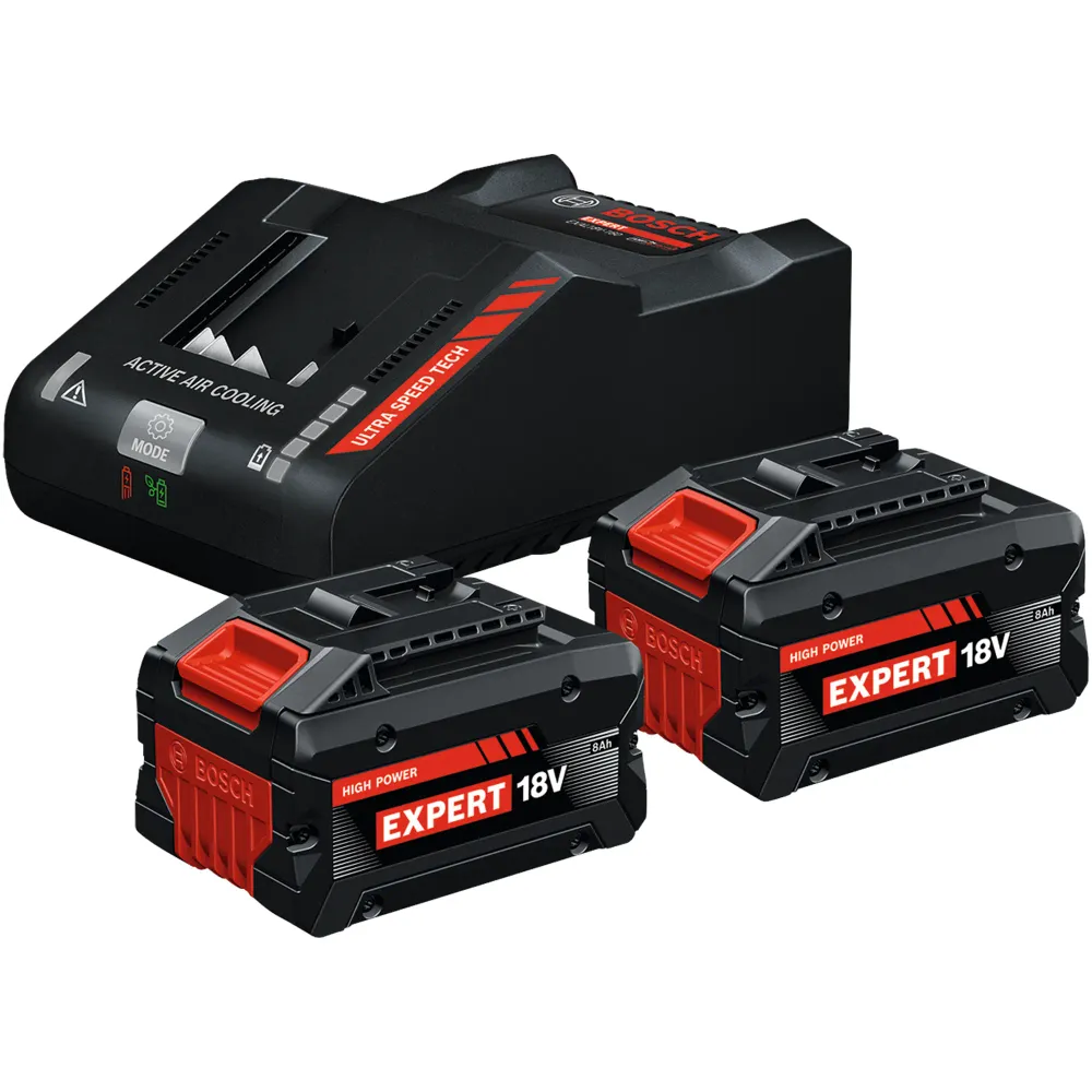 Juego de iniciación Bosch Baterí profesional EXBA18V-80 de 18 V y 8 Ah.