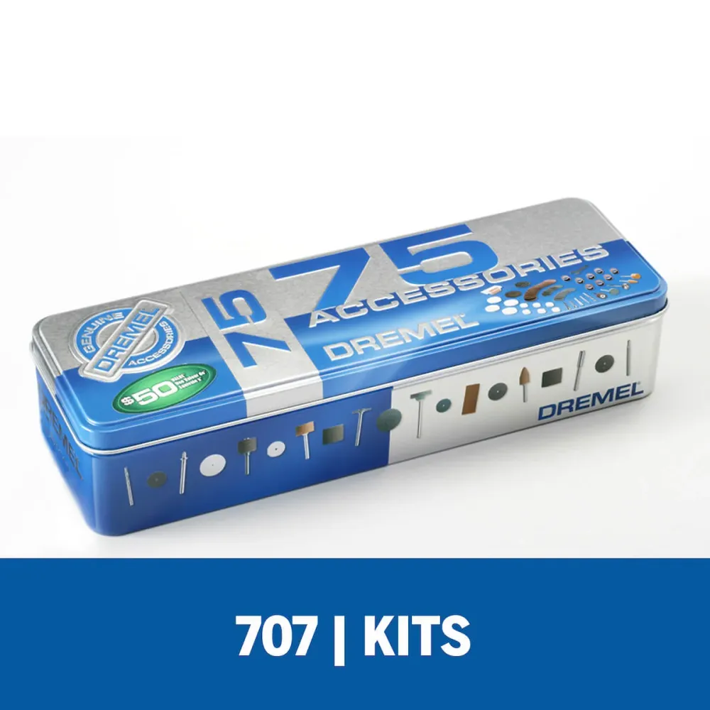Kit de accesorios para mototool x75 piezas: corte, esmerilado, limpieza, pulido, lijado, tallado y perforado Bosch