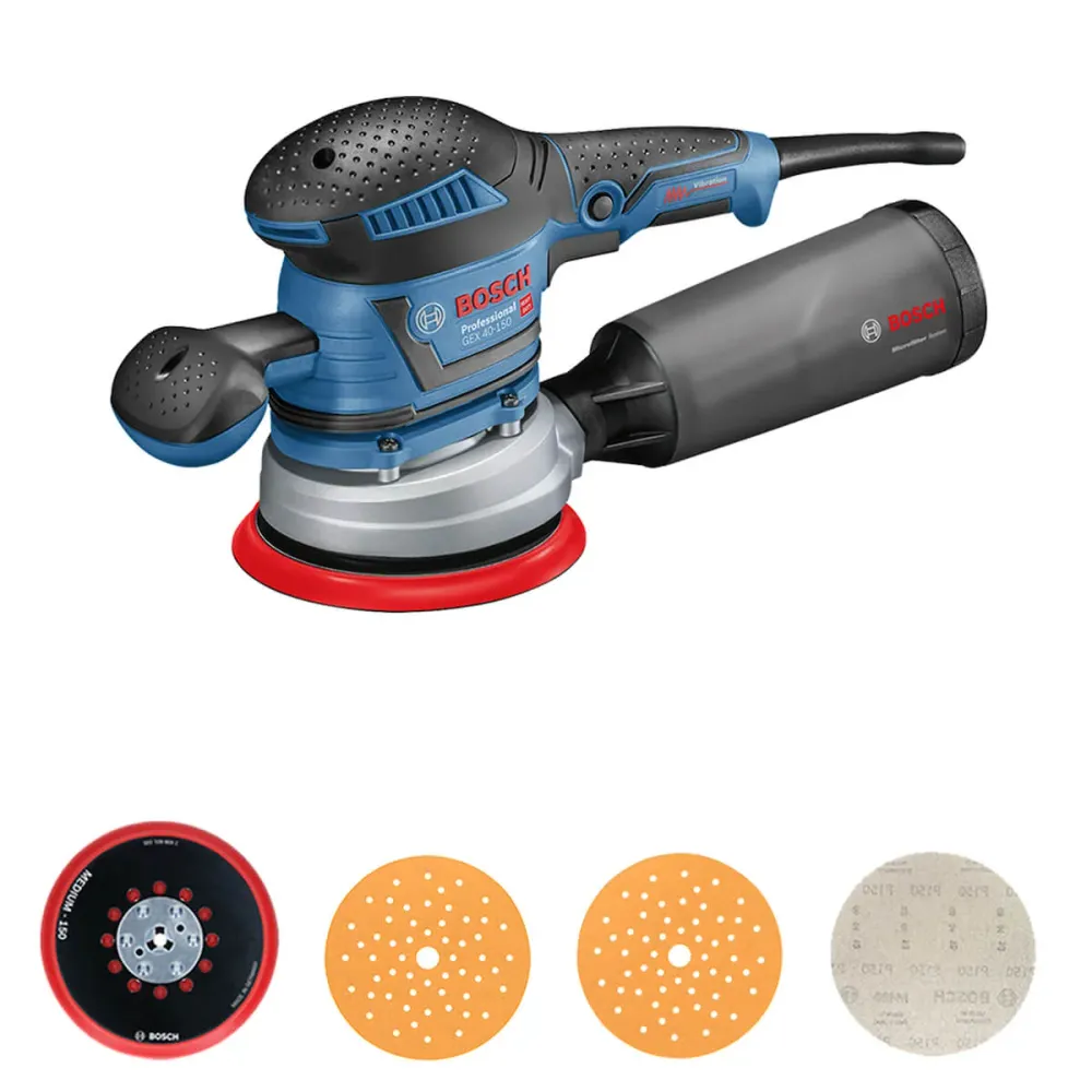 Lijadora orbital profesional 150 mm 400 W para acabados finos marca Bosch
