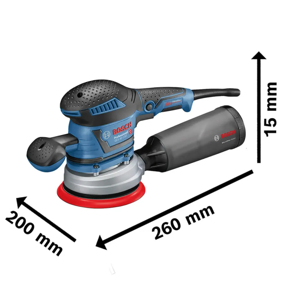 Lijadora orbital profesional 150 mm 400 W para acabados finos marca Bosch