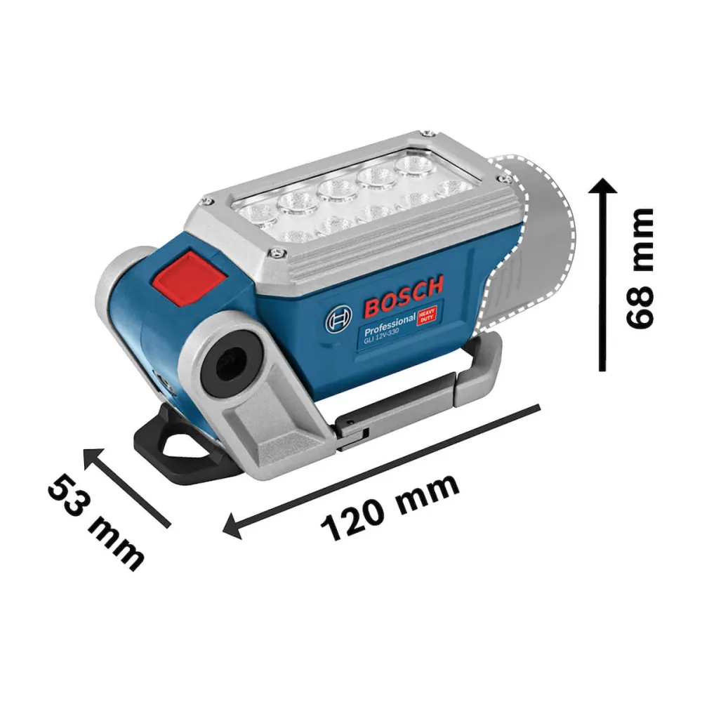 Linterna inalámbrica 12V, 330 Lm GLI 12V-330 Sin Bateria/Sin cargador Bosch