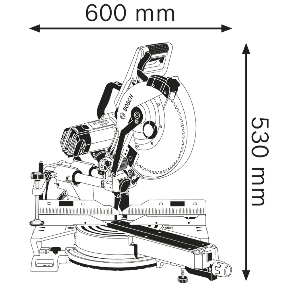 Máquina de corte radial Bosch GCM 12 SDE