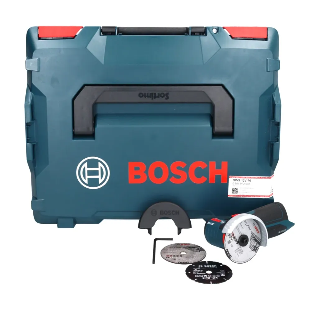 Amoladora angular baterí Bosch GWS 12V-76 Professional 12 V 76 mm sin escobillas (06019F2003) + L-Boxx - sin baterí, sin c...