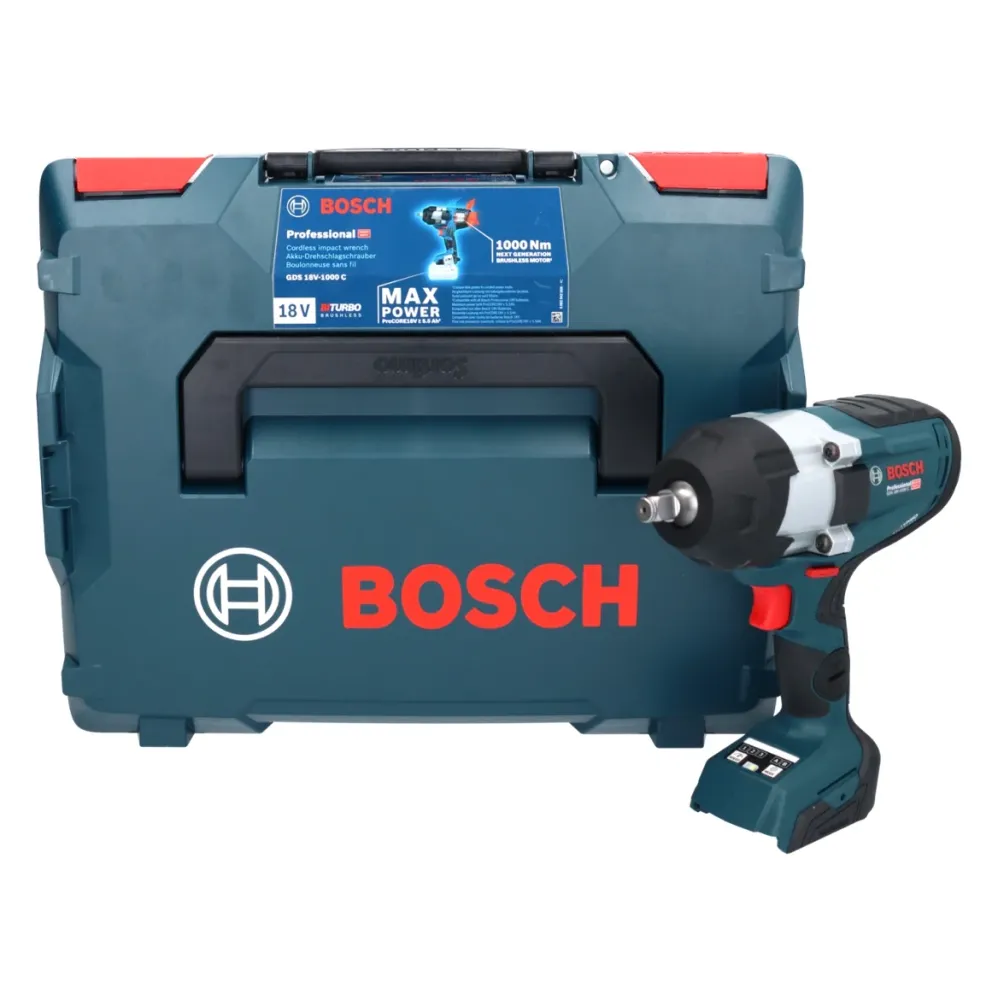 Atornillador de impacto baterí Bosch GDS 18V-1000 C Professional 18 V 1000 Nm BITURBO Brushless + módulo Bluetooth GCY 42...