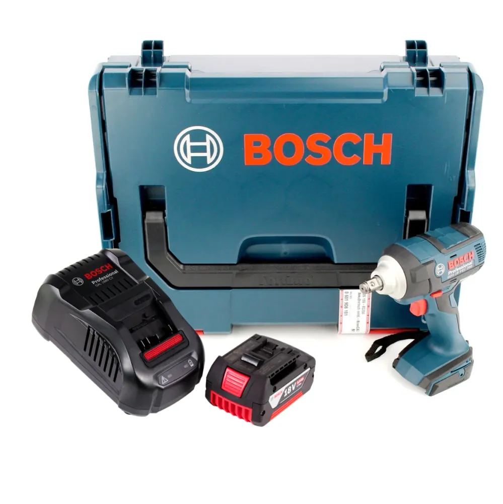 Atornillador de impacto inalámbrico Bosch GDS 18 V-EC 250 18V 250Nm sin escobillas + 1x baterí 5,0Ah + cargador + L-Boxx B...