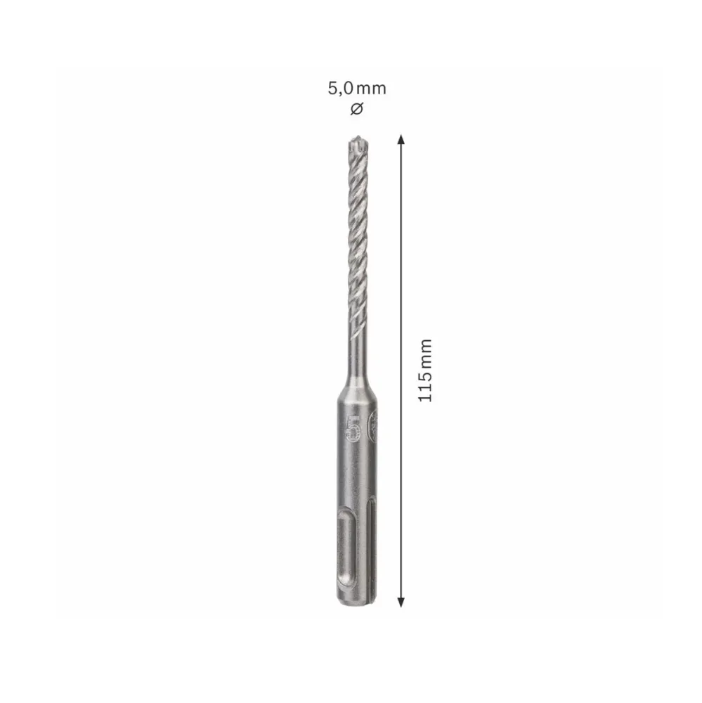 Bosch Broca para martillo SDS-plus 7X / 5 x 50 x 115mm / Carburo ( 2608576104 ) Bosch Professional