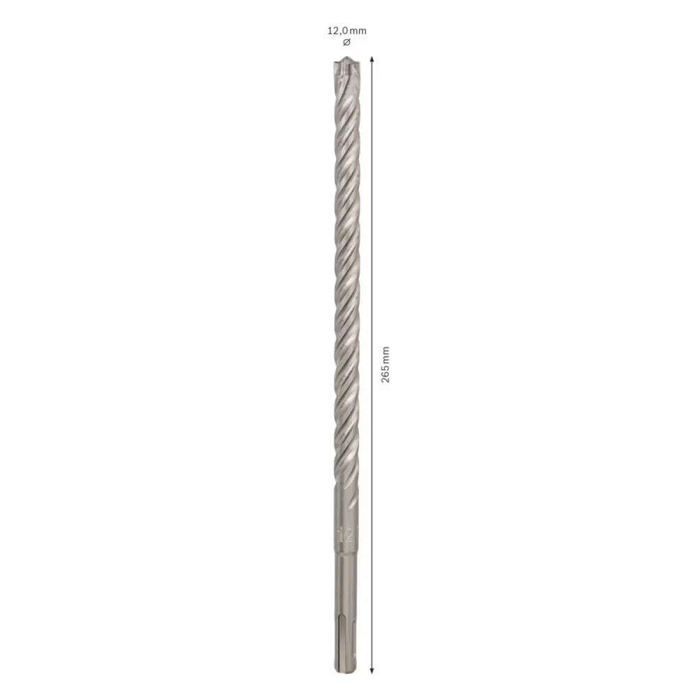 Bosch Broca para martillo SDS-plus 7X / 12 x 200 x 265mm / Carburo ( 2608576151 ) Bosch Professional