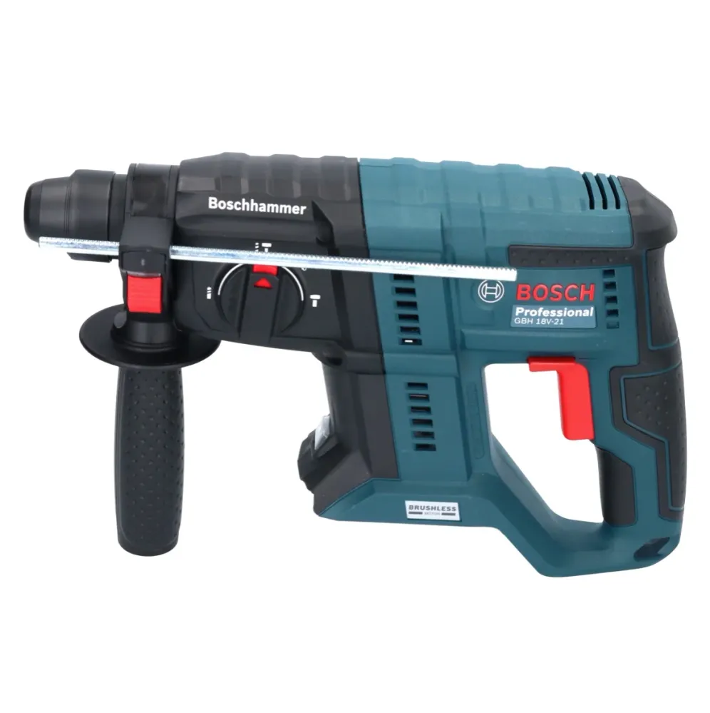 Bosch GBH 18V-21 Martillo perforador profesional sin cable 18 V 2,0 J ( 0611911102 ) + 2x baterí 4,0 Ah + cargador + L-BOX...
