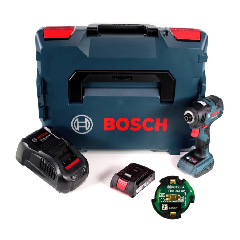 Bosch GDR 18V-200 C atornillador de impacto inalámbrico 1/4" 18V 200Nm + 1x baterí 3.0Ah + cargador + módulo de conexión e...