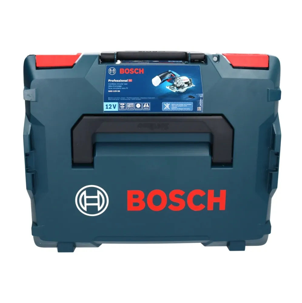 Bosch GKS 12V-26 Professional Sierra circular baterí 12V / 85 mm en L-Boxx ( 06016A1002 ) - Sin baterí, sin cargador inclu...