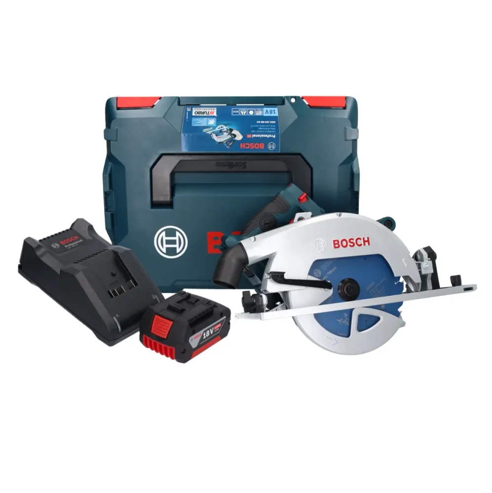 Bosch GKS 18V-68 GC Sierra circular profesional sin cable 18 V 190 mm Biturbo Brushless + 1x acumulador 5,0 Ah + cargador...
