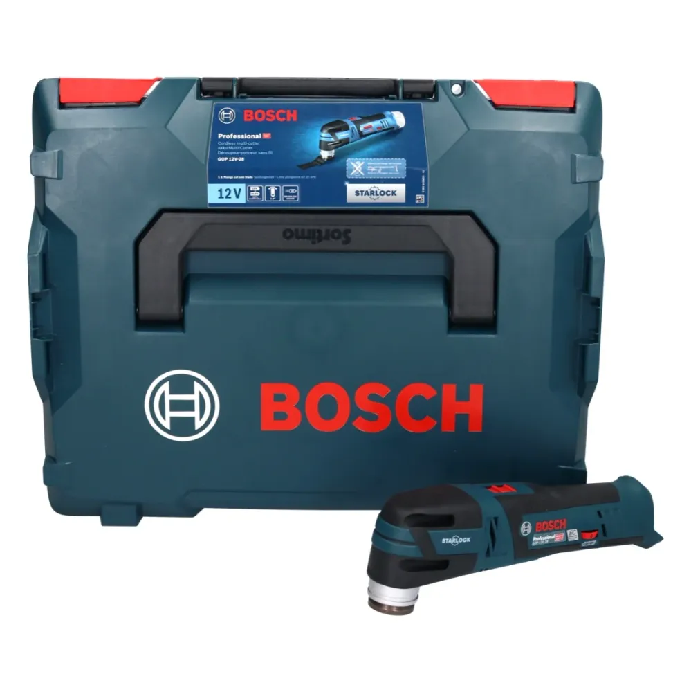 Bosch GOP 12V-28 Professional Battery Multi Cutter 12 V Brushless (06018B5002) + L-Boxx - sin baterí, sin cargador Bosch P...