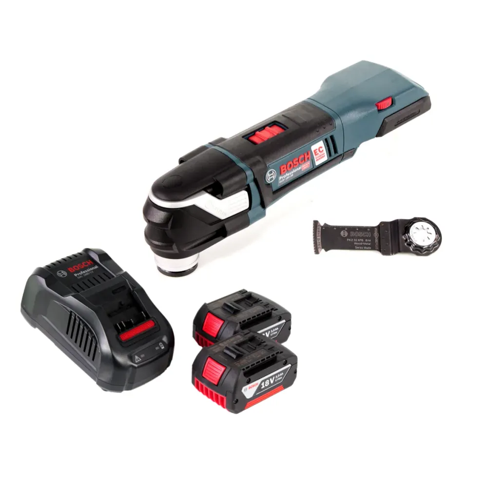 Bosch GOP 18V-28 multicortadora baterí 18V StarlockPlus sin escobillas + 2x baterí 3.0Ah + cargador Bosch Professional