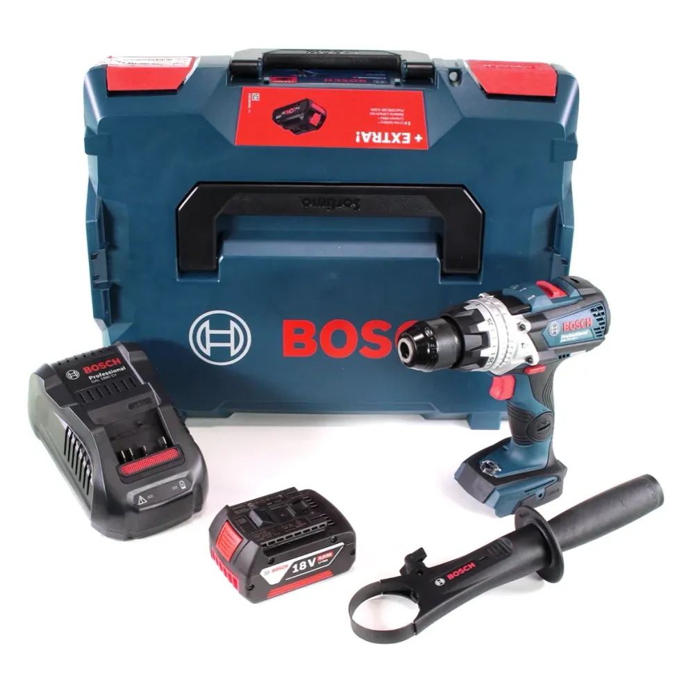 Bosch GSB 18V-110 C taladradora de percusión baterí Profesional 18V 110Nm + 1x acumulador 5,0 Ah + cargador + L-Boxx Bosch...