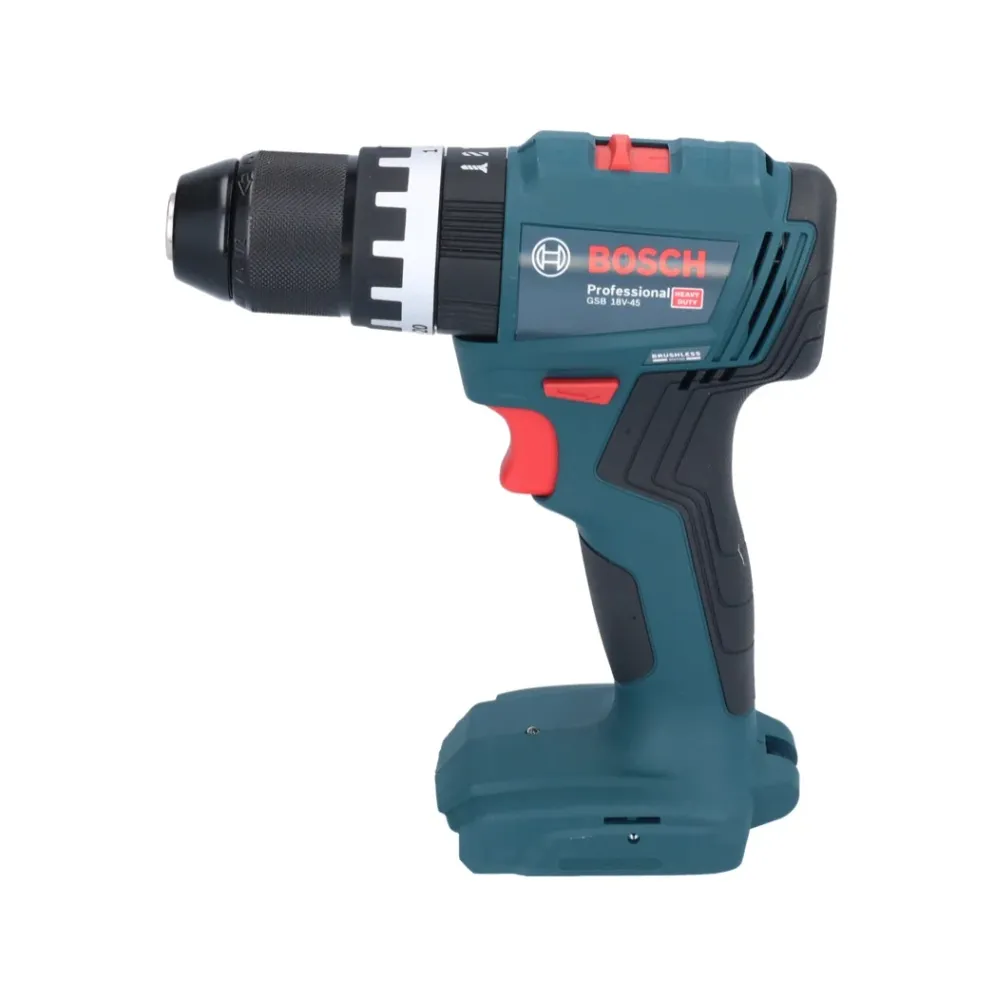 Bosch GSB 18V-45 Professional taladro percutor inalámbrico 18 V 45 Nm sin escobillas + 2x baterías 5,0 Ah + cargador + mal...