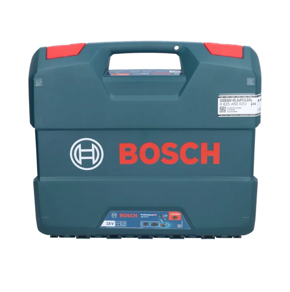 Bosch GSB 18V-45 Professional taladro percutor inalámbrico 18 V 45 Nm sin escobillas + 2x baterías 5,0 Ah + cargador + mal...