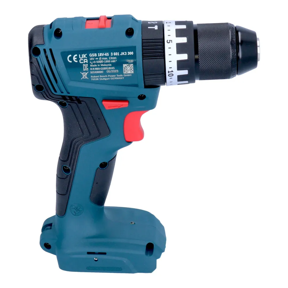 Bosch GSB 18V-45 Taladradora de percusión profesional sin cable 18 V 45 Nm sin escobillas + 2x acumulador 4,0 Ah + cargado...