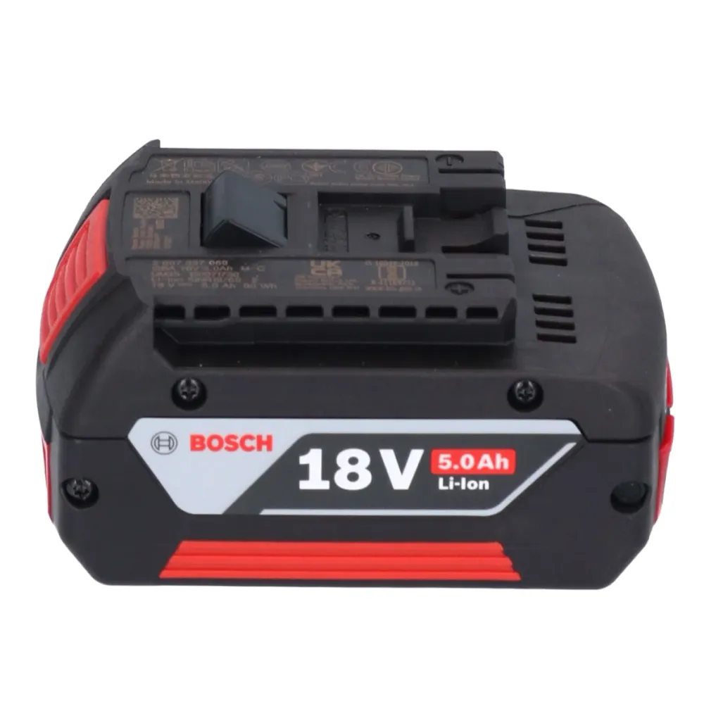 Bosch GSB 18V-55 Taladradora de percusión profesional sin cable 18 V 55 Nm sin escobillas + 1x acumulador 5,0 Ah + L-Boxx...