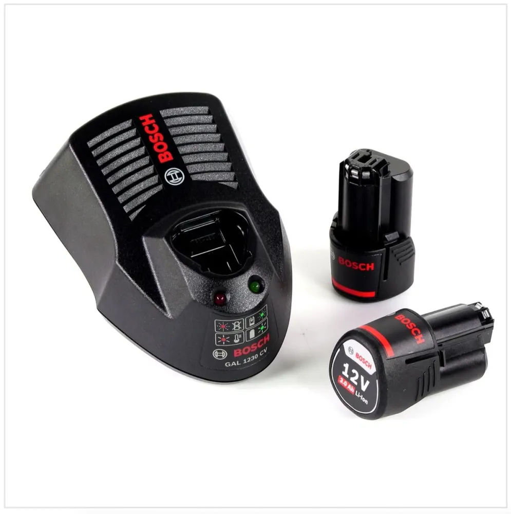 Bosch GSR 12V-20 Professional taladro inalámbrico sin escobillas 20Nm + L-Boxx + 2x baterí 3.0Ah + 1x cargador Bosch Profe...