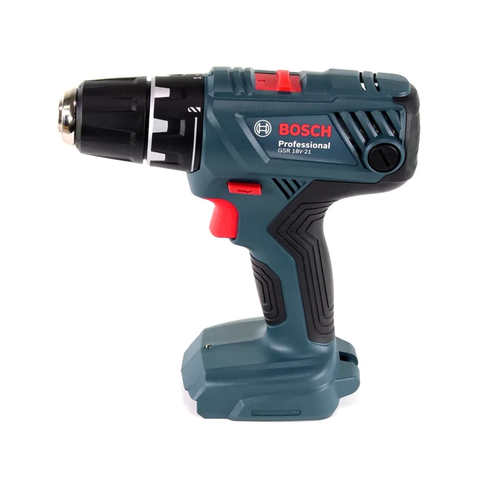 Bosch GSR 18 V-21 Professional Taladro atornillador baterí 18V en maletín Bosch - Sin baterí, sin cargador incluidos Bosch...