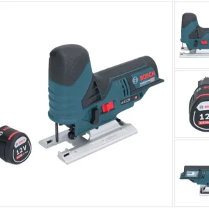 Bosch GST 12V-70 Sierra de calar profesional con acumulador 12 V 70 mm + 1x acumulador 2,0 Ah - sin cargador Bosch Profess...