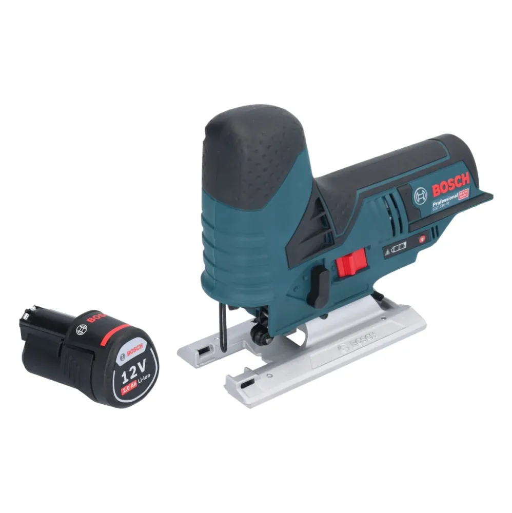 Bosch GST 12V-70 Sierra de calar profesional con acumulador 12 V 70 mm + 1x acumulador 2,0 Ah - sin cargador Bosch Profess...