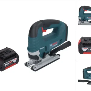 Bosch GST 18V-125 B Professional Sierra de calar baterí 18 V 125 mm sin escobillas + 1 baterí de 5,0 Ah - sin cargador Bos...