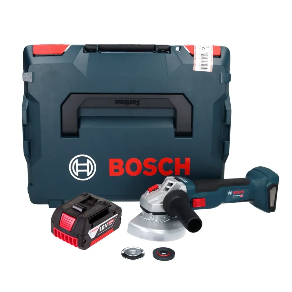 Bosch GWS 18V-10 Amoladora angular profesional sin cable 18 V 125 mm sin escobillas + 1x acumulador 5,0 Ah + L-Boxx - sin...