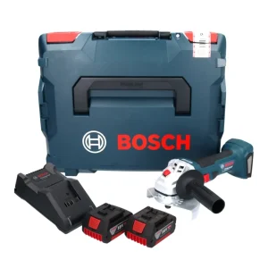 Bosch GWS 18V-7 Professional amoladora angular baterí 18 V 125 mm 22,23 mm sin escobillas + 2x baterí 5,0 Ah + cargador +...