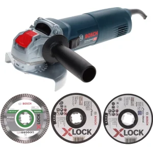 Bosch GWX 10-125 Amoladora angular profesional 1000 W 125 mm X-Lock + 25 discos de corte X-Lock Expert + 10 discos de cort...