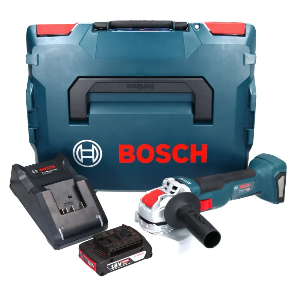 Bosch GWX 18V-10 Amoladora angular profesional sin cable 18 V 125 mm X-LOCK Brushless + 1x acumulador 2,0 Ah + cargador +...