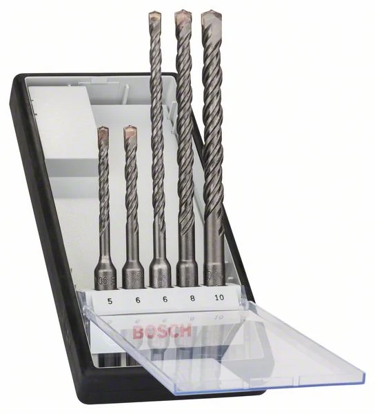 Bosch Robust Line SDS-plus 5 juego taladro percutor 5 piezas. 5/6/8/10 mm (2607019927) Certificado PGM Bosch Professional