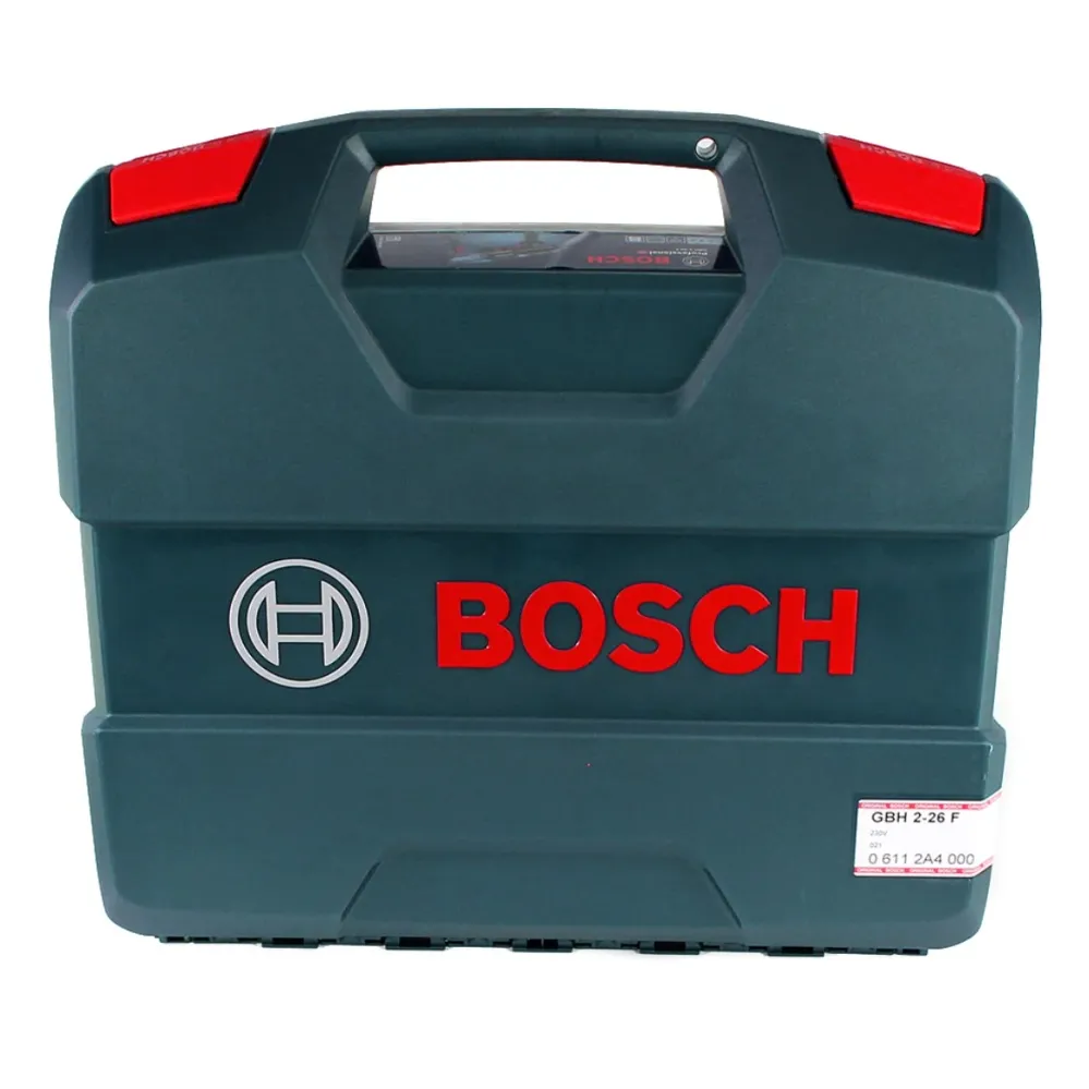 Martillo perforador Bosch GBH 2-26 F 830W 2,7J SDS-plus + juego de brocas y cinceles de 17 piezas + maletín Bosch Professi...