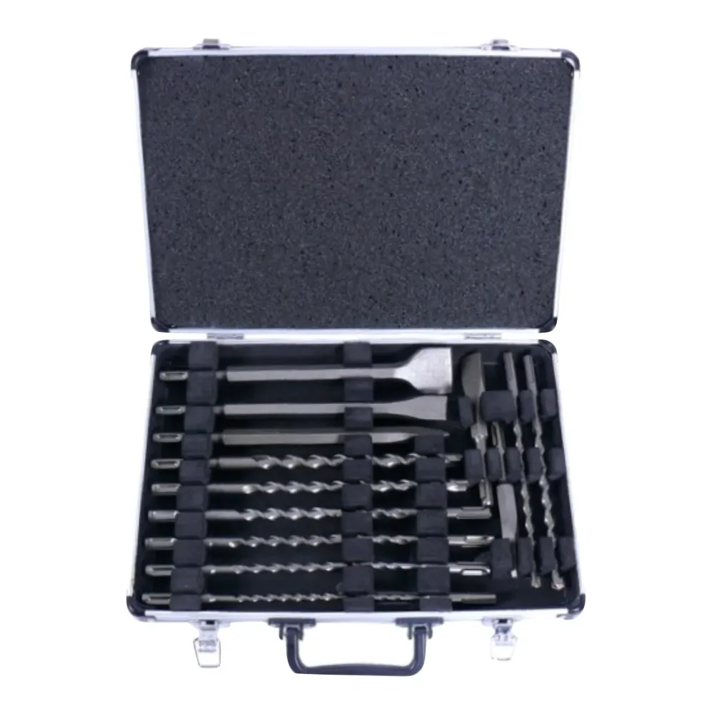 Martillo perforador Bosch GBH 2-26 F 830W 2,7J SDS-plus + juego de brocas y cinceles de 17 piezas + maletín Bosch Professi...