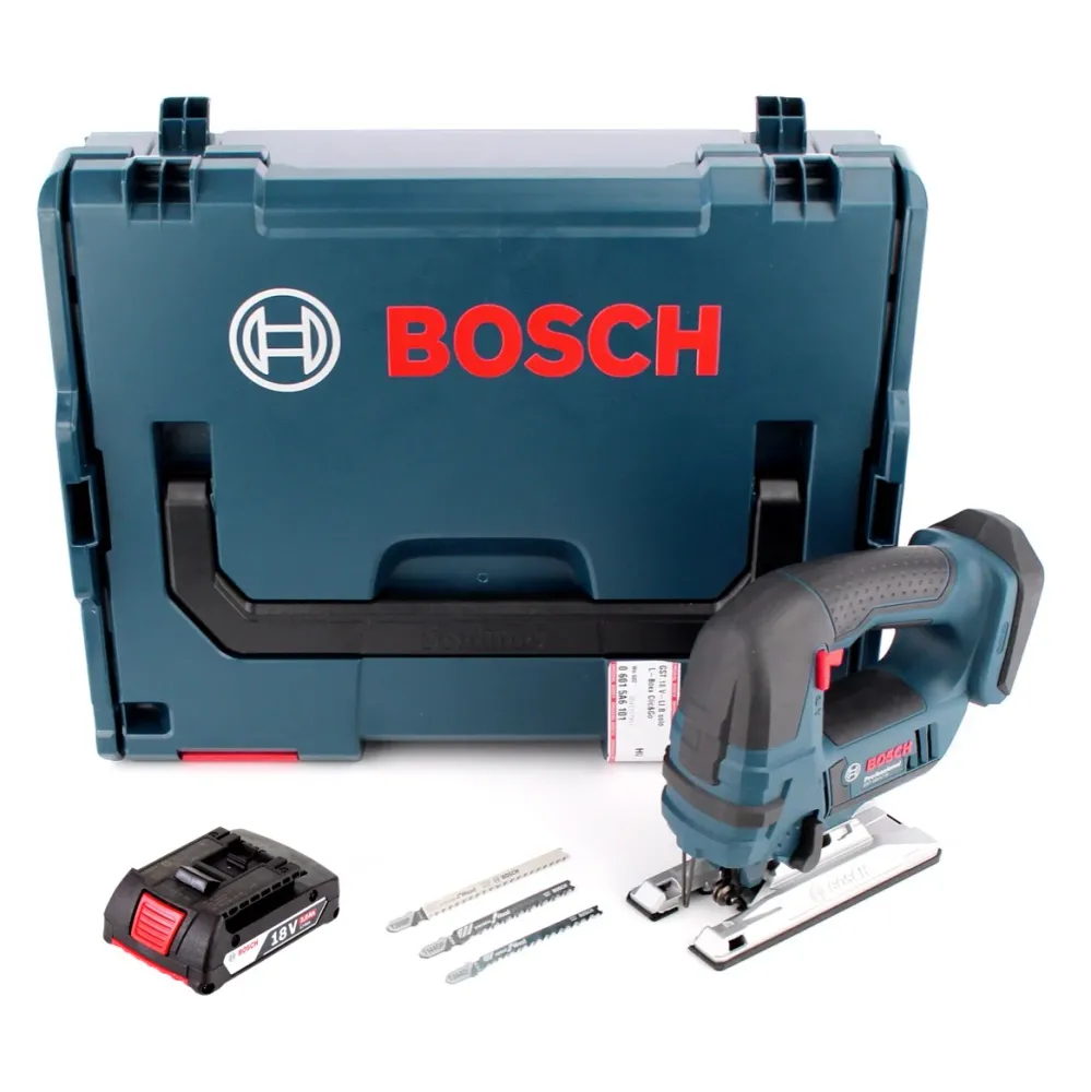 Sierra de calar baterí Bosch GST 18 V-LI B 18 V + 1x baterí 2,0 Ah + L-Boxx - sin cargador Bosch Professional