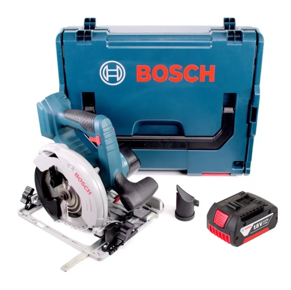 Sierra circular de baterí Bosch GKS 18V-57 G 18V 165 mm + 1x baterí 3.0Ah + L-Boxx - sin cargador Bosch Professional