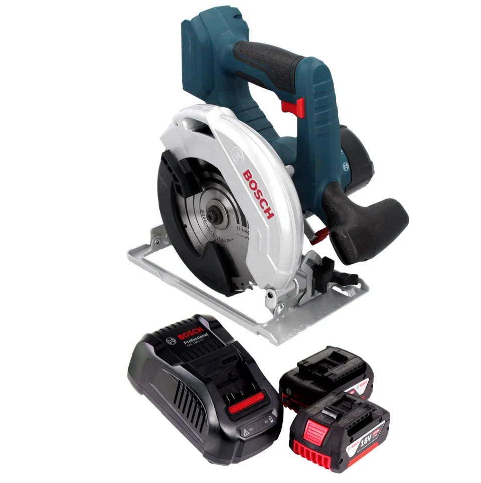 Sierra circular baterí Bosch GKS 18 V-57 Professional 18 V 165 mm + 2x baterías 4,0 Ah + cargador Bosch Professional