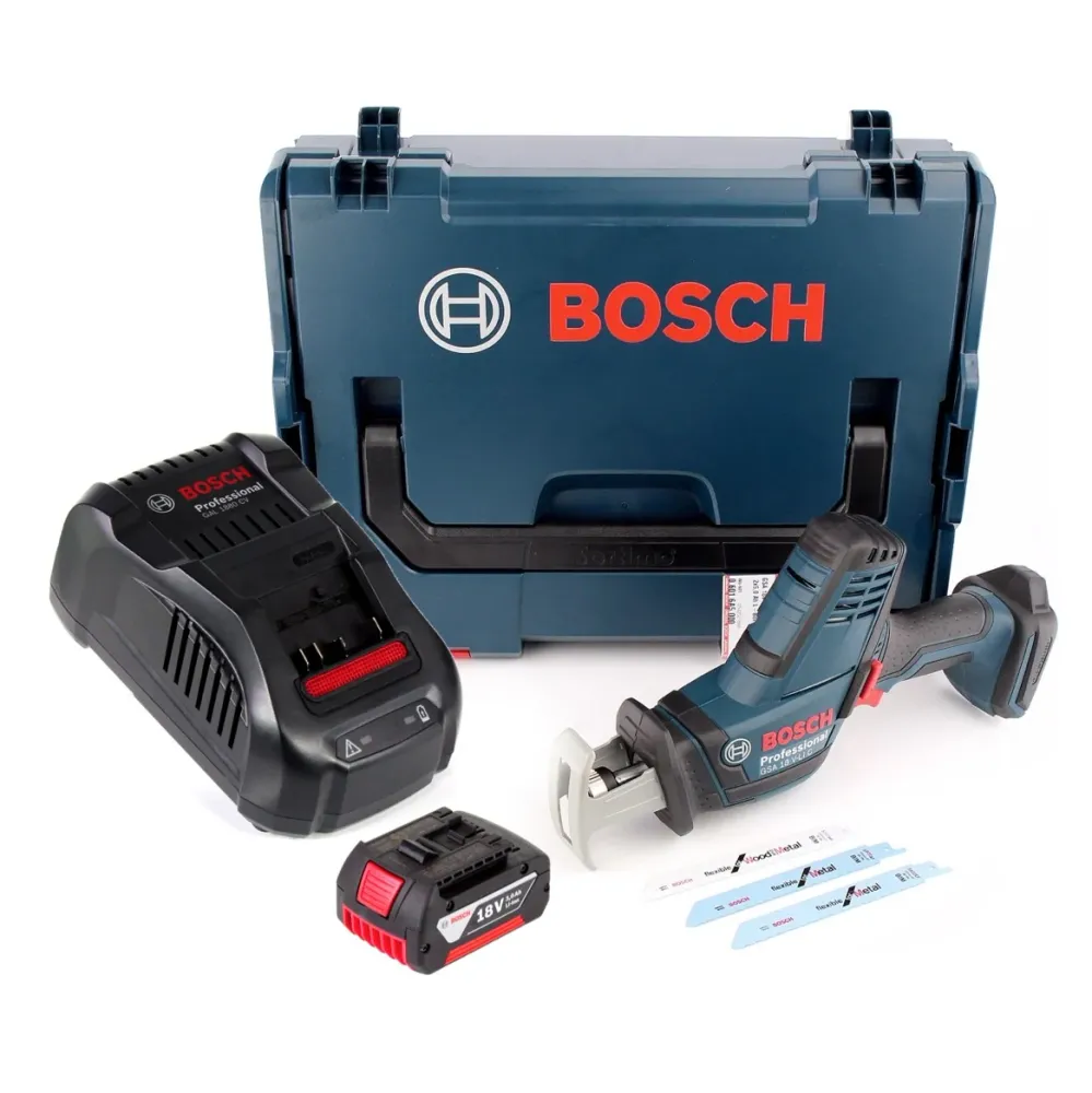 Sierra sable baterí Bosch GSA 18V-LI C 18V + 1x baterí 3.0Ah + cargador + L-Boxx Bosch Professional